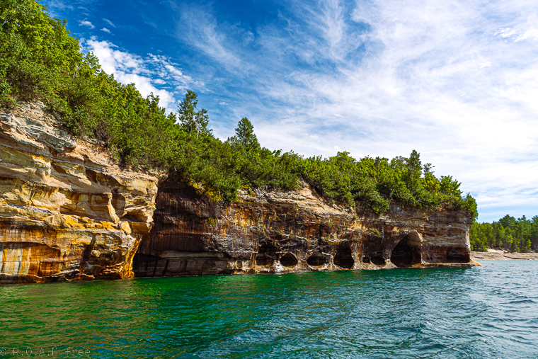 Landscape of Picture Rocks National Lakeshore